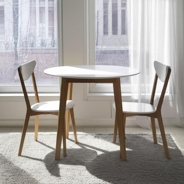 Стул обеденный «Макси» (Maxi Buk) (натуральный бук+белый) фото № 11