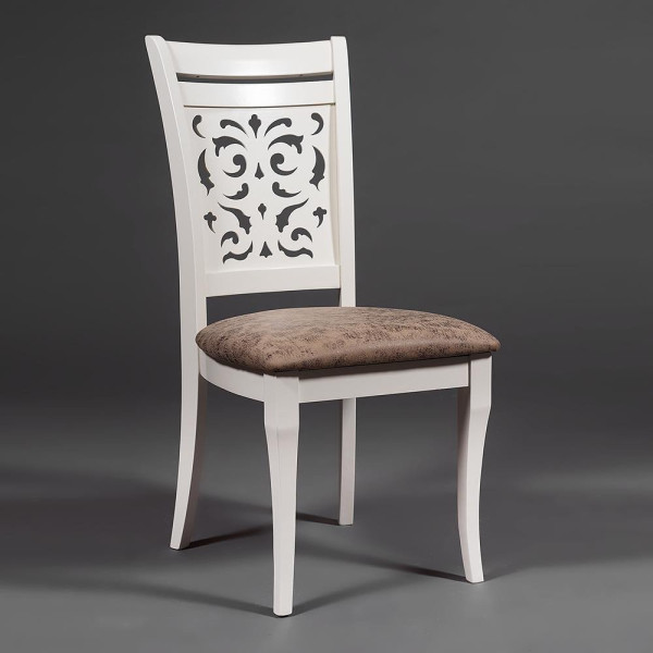 Стул с мягким сиденьем «Siena» (SA-SC) ivory white (Ivory white (слоновая кость) фото № 3