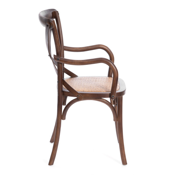 Стул Secret De Maison «Cross Armchair» с подлокотниками (mod. CB2008 тёмный орех) (Тёмный орех) фото № 2