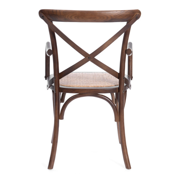 Стул Secret De Maison «Cross Armchair» с подлокотниками (mod. CB2008 тёмный орех) (Тёмный орех) фото № 4