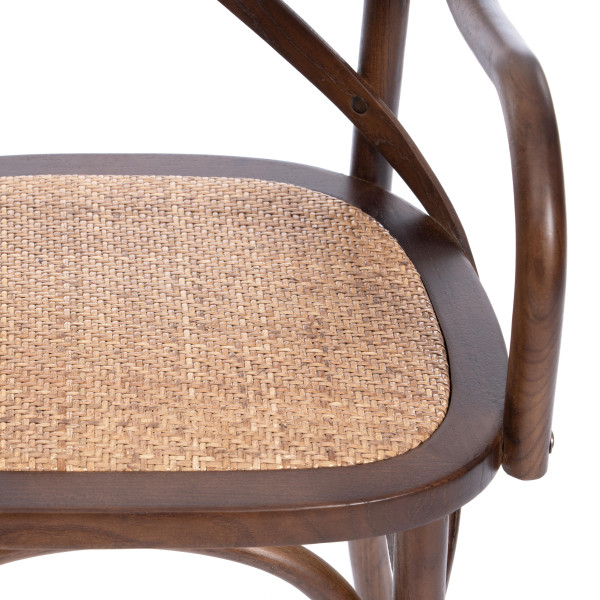Стул Secret De Maison «Cross Armchair» с подлокотниками (mod. CB2008 тёмный орех) (Тёмный орех) фото № 7