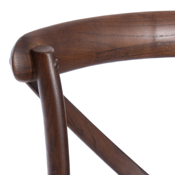 Стул Secret De Maison «Cross Armchair» с подлокотниками (mod. CB2008 тёмный орех) (Тёмный орех) фото № 10