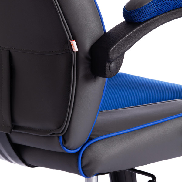 Кресло компьютерное TetChair «Racer GT new» (металлик/синий) фото № 14