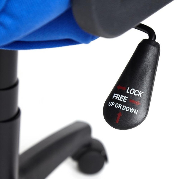 Кресло офисное TetChair СH 888 ткань/сетка (Синяя ткань + синяя сетка) фото № 12