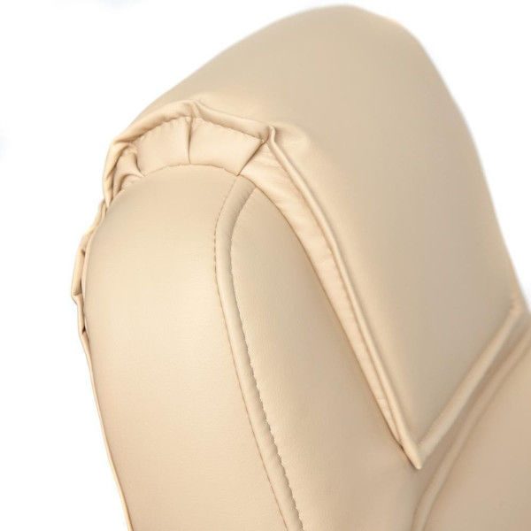 Кресло офисное TetChair «Bergamo» (хром) (Искусств. бежевая кожа) фото № 12