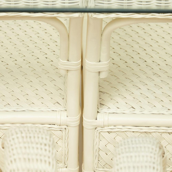 Комплект обеденный «Андреа Гранд» (Grand Andrea Elephant Ivory) нат. ротанг (TCH White) фото № 16