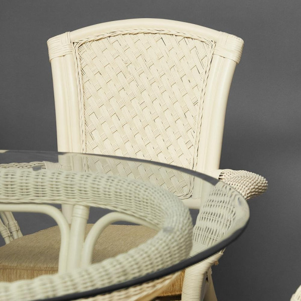Комплект обеденный «Андреа Гранд» (Grand Andrea Elephant Ivory) нат. ротанг (TCH White) фото № 28