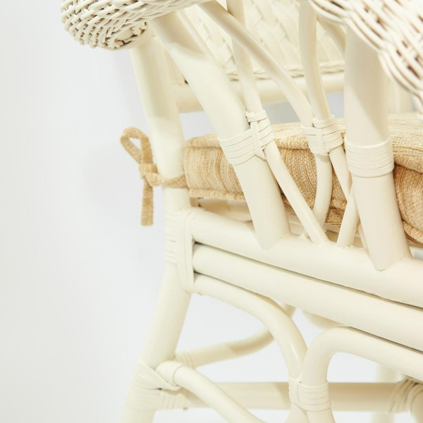 Комплект обеденный «Андреа Гранд» (Grand Andrea Elephant Ivory) нат. ротанг (TCH White) фото № 6