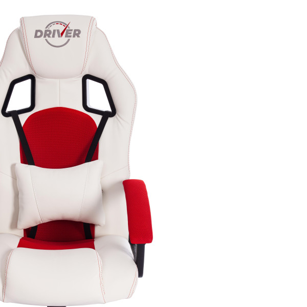 Кресло компьютерное «Driver» (Белый/красный) фото № 6