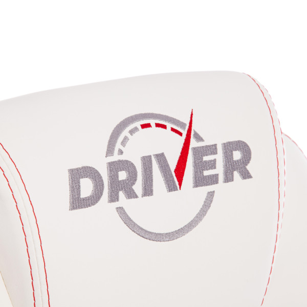 Кресло компьютерное «Driver» (Белый/красный) фото № 10