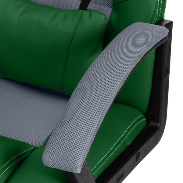 Кресло компьютерное «Driver» (Зелёный/серый) фото № 11