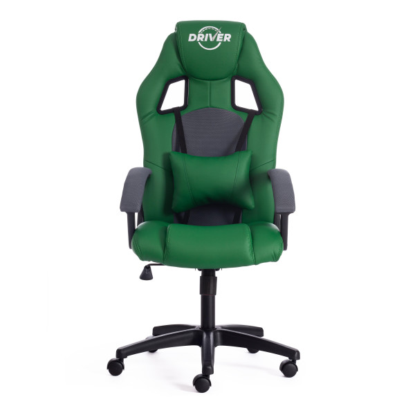 Кресло компьютерное «Driver» (Зелёный/серый) фото № 5