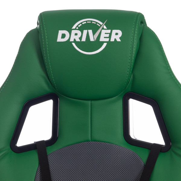 Кресло компьютерное «Driver» (Зелёный/серый) фото № 8