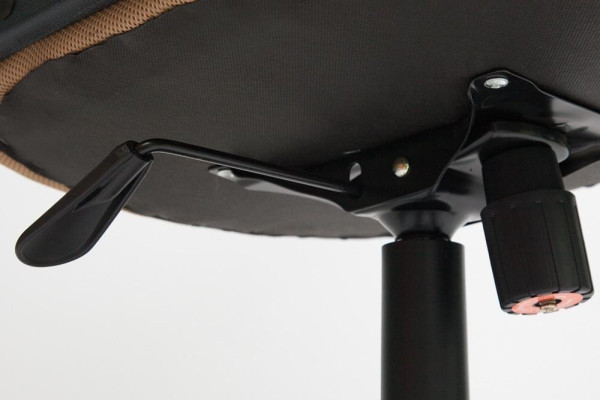 Кресло «Тренди» (Trendy) (Искусственная коричневая кожа + бронзовая сетка) фото № 8