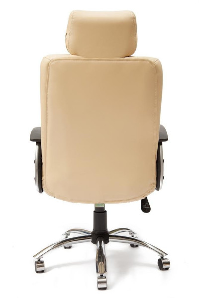 Кресло «Оксфорд» (OXFORD) (Искусственная бежевая кож+искусственная перфорированная бежевая кожа) фото № 4