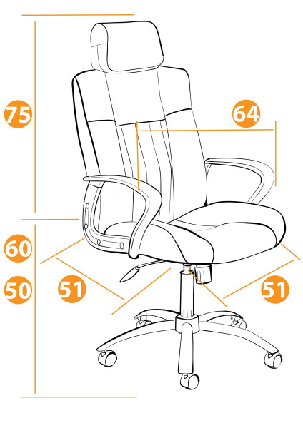 Кресло «Оксфорд» (OXFORD) (Искусственная бежевая кож+искусственная перфорированная бежевая кожа) фото № 6