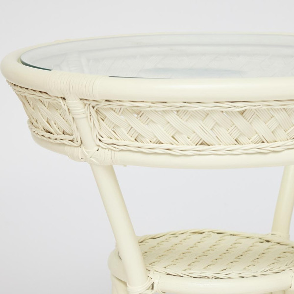 Комплект террасный «Andrea» (2 кресла с подушкой + 1 столик) (TCH White) фото № 2