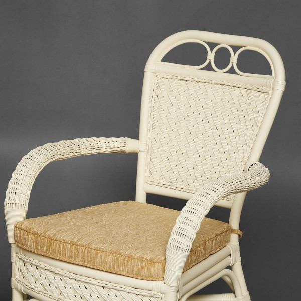 Комплект террасный «Andrea» (2 кресла с подушкой + 1 столик) (TCH White) фото № 9