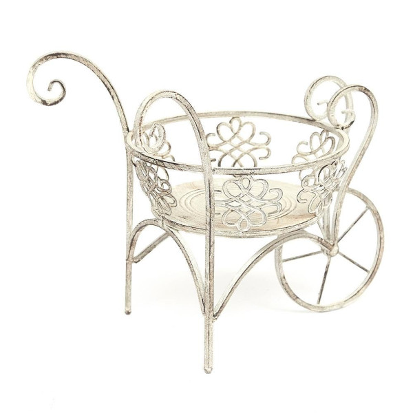 Цветочница Secret De Maison «Brouette» (mod. PL08-7690) (Античный серый) фото № 2