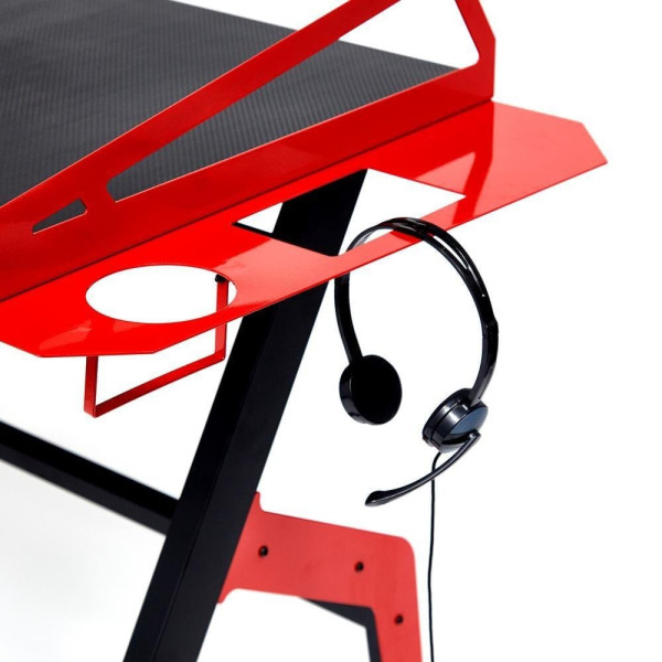 Стол компьютерный «Cyber-3» (чёрный/красный) фото № 9