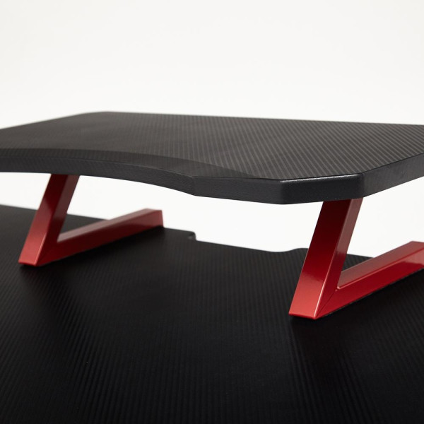 Стол компьютерный «Cyber-4» (чёрный/красный) фото № 15