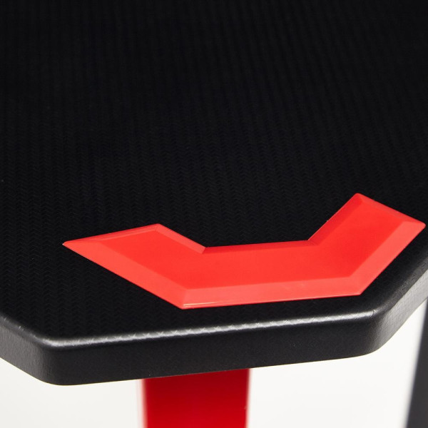 Стол компьютерный «Cyber-4» (чёрный/красный) фото № 17