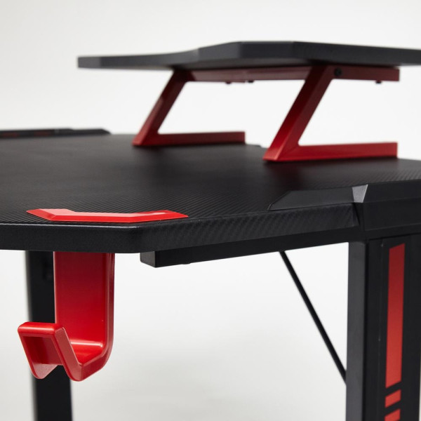 Стол компьютерный «Cyber-4» (чёрный/красный) фото № 23