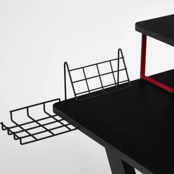 Стол компьютерный «Cyber-5» (чёрный/красный) фото № 24