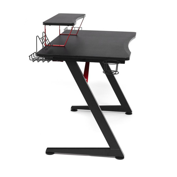 Стол компьютерный «Cyber-5» (чёрный/красный) фото № 4