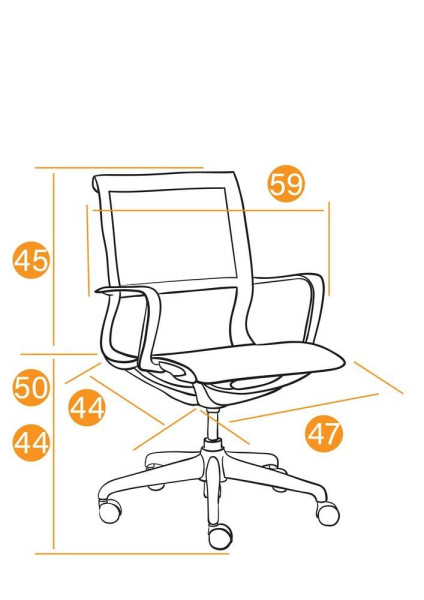 Кресло офисное «Oliver» (Чёрная ткань) фото № 20