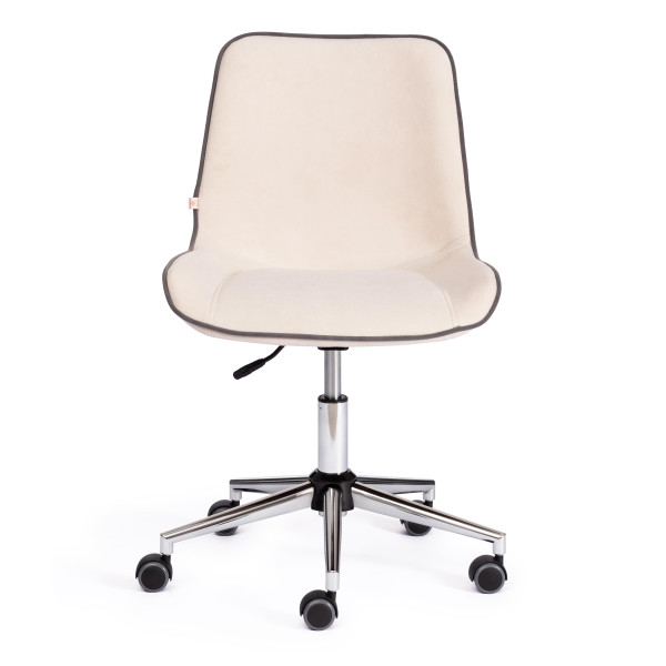 Кресло офисное TetChair «Style» (флок молочный) фото № 5