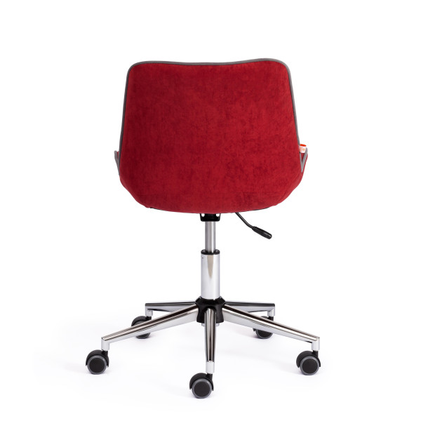 Кресло офисное TetChair «Style» (флок бордовый) фото № 4