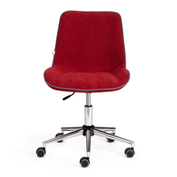 Кресло офисное TetChair «Style» (флок бордовый) фото № 5