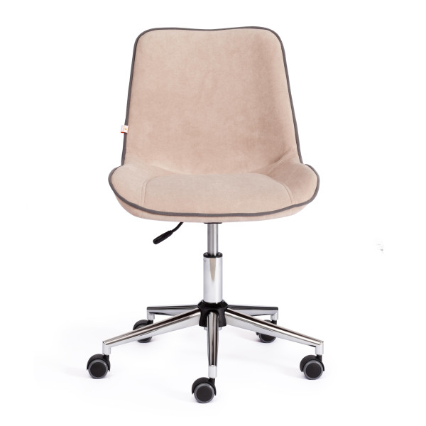 Кресло офисное TetChair «Style» (флок бежевый) фото № 5