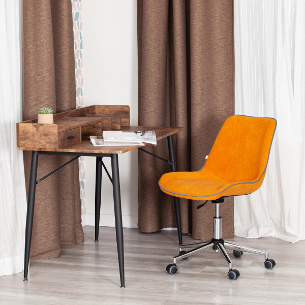 Кресло офисное TetChair «Style» (флок оранжевый) фото № 11