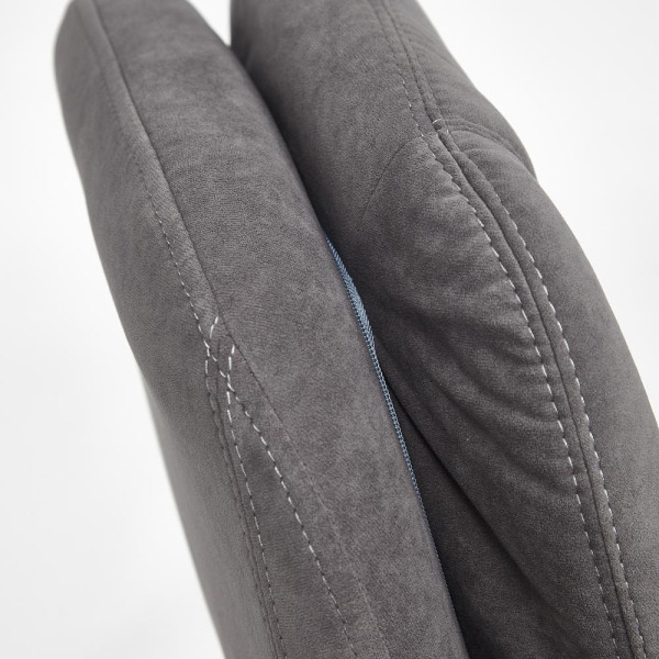 Кресло офисное TetChair «Softy Lux» (флок, серый) фото № 15