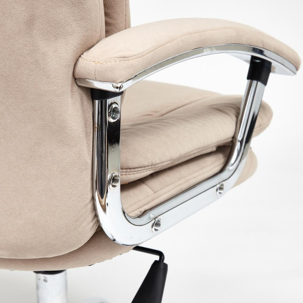 Кресло офисное TetChair «Softy Lux» (флок, бежевый) фото № 18
