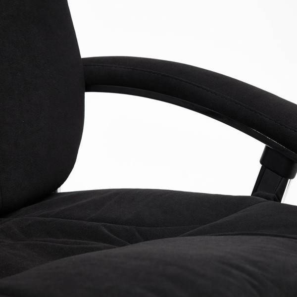Кресло офисное TetChair «Softy Lux» (флок, черный, 35) фото № 13