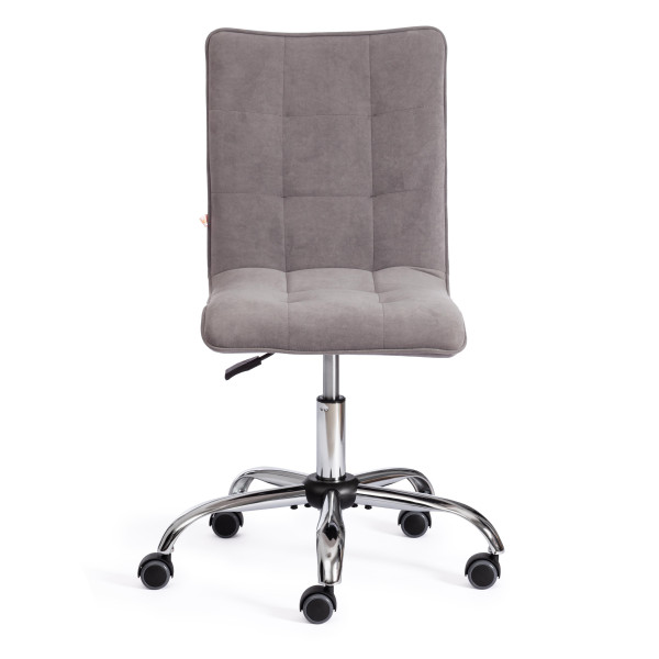 Кресло офисное TetChair «Zero» (флок, серый) фото № 5
