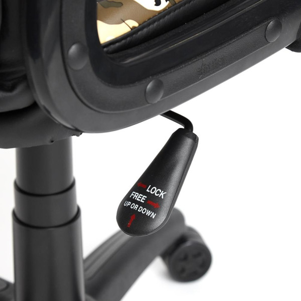 Кресло компьютерное «Runner military» (кож/зам/ткань, хаки/коричневый/серый) фото № 12