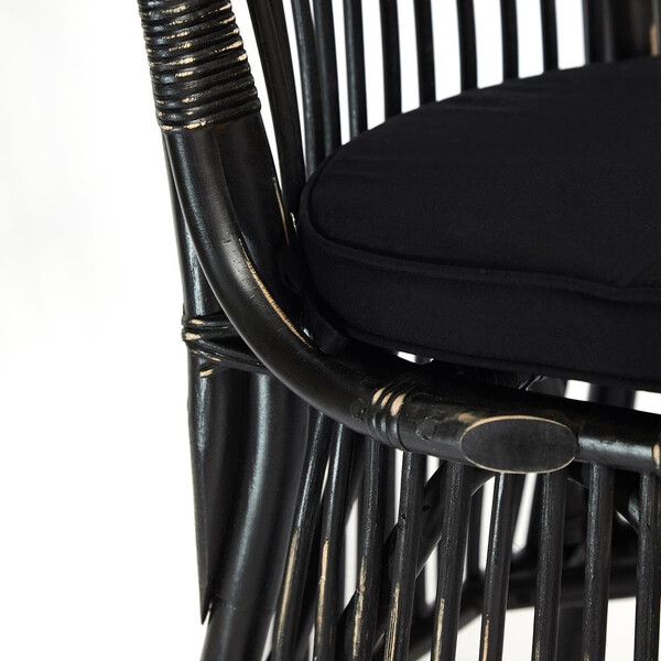 Стул Secret De Maison «Riviera» с подушкой (Чёрный) фото № 7