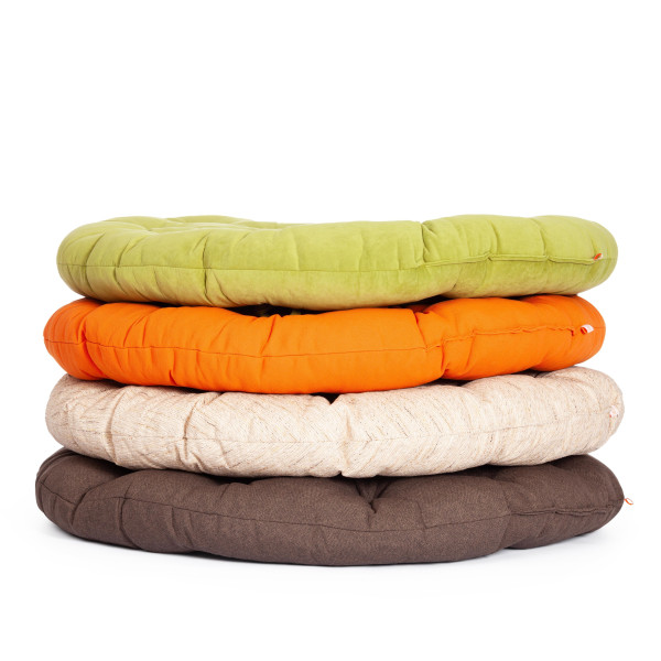 Кресло из ротанга «Папасан» (Papasan 23/01 Natural натуральный) + Подушка (ткань оранжевая) фото № 20