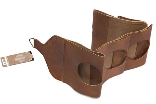 Бутылочница Secret De Maison «Bandoleer» (mod. 501)  из натуральной кожи (кожа буйвола, коричневый) фото № 3