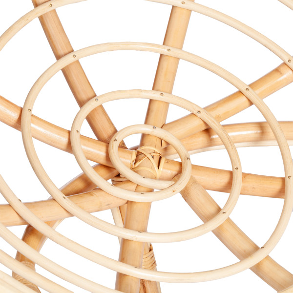 Кресло из ротанга «Папасан» (Papasan 23/01 Natural натуральный) + Подушка (флок олива) фото № 10