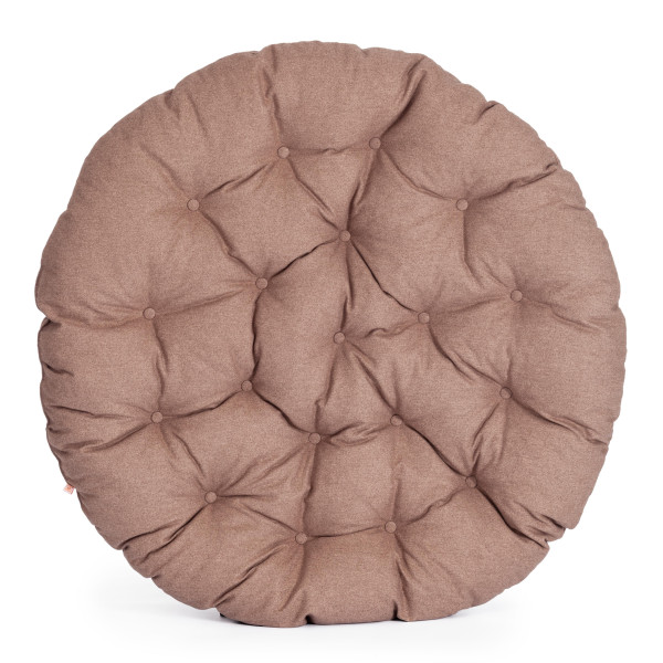 Кресло из ротанга «Папасан» (Papasan 23/01 Natural натуральный) + Подушка (экошерсть коричневая) фото № 13