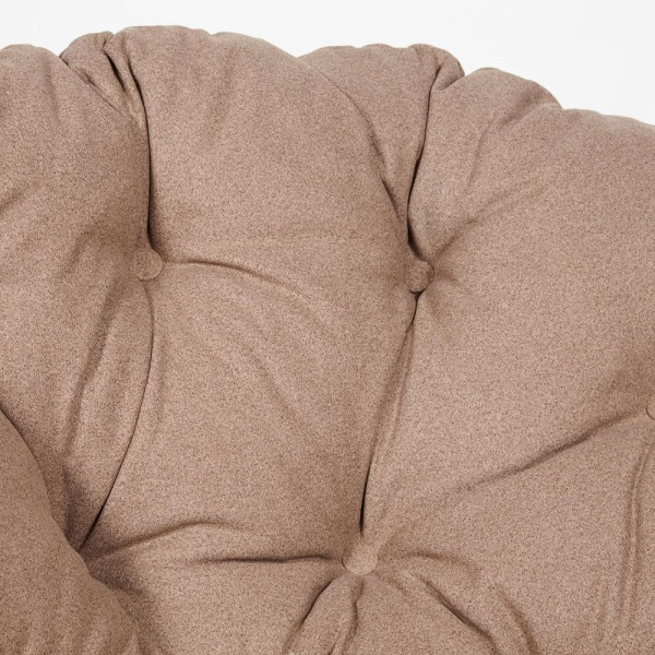 Кресло из ротанга «Папасан» (Papasan 23/01 Cognac коньяк) + Подушка (экошерсть коричневая) фото № 7