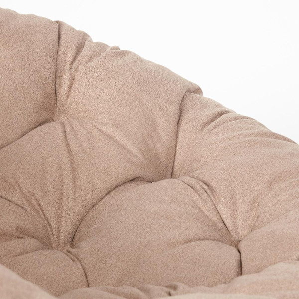 Кресло из ротанга «Папасан» (Papasan 23/01 Pecan орех) + Подушка (экошерсть коричневая) фото № 8