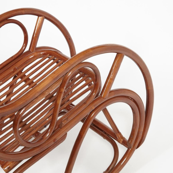 Кресло-качалка из натурального ротанга «Vienna» ( без подушки) (Pecan (орех)) фото № 5