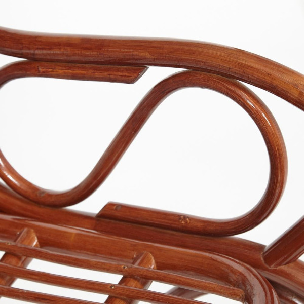 Кресло-качалка из натурального ротанга «Vienna» ( без подушки) (Pecan (орех)) фото № 7