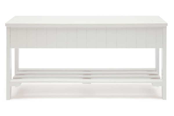 Обувница-скамья с ящиком NY-3020 (Белый) фото № 4